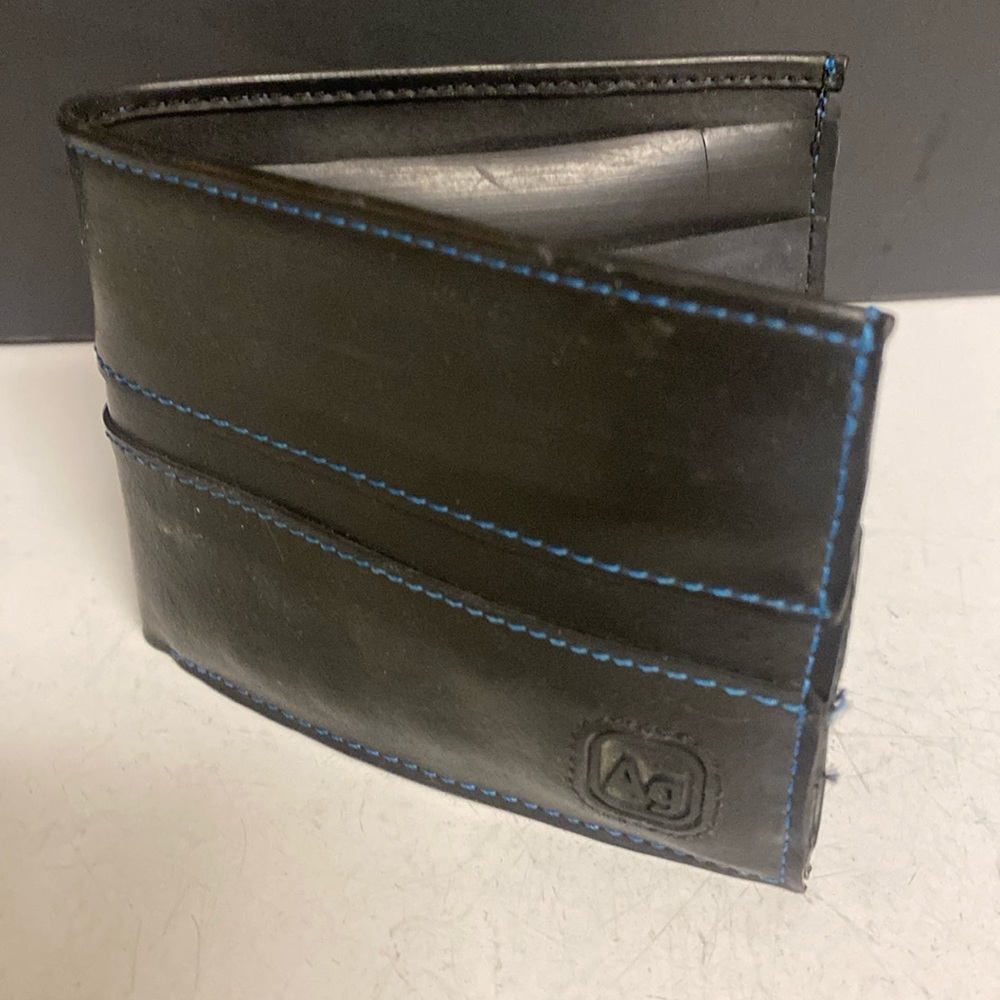 Alchemy Goods Black Rubber Tire Slim Bifold Wallet